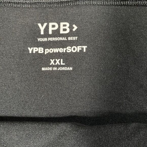 Abercrombie & Fitch YPB PowerSoft Black Muscle Tank Rouched Sides Women's XXL - Picture 4 of 9